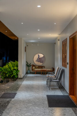 Corridor interior photography at Arc Human residence Tiruppur