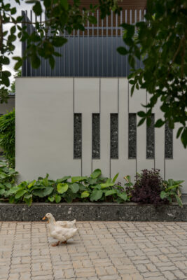 Exterior garden architecture photography of Arc Human residence Tiruppur