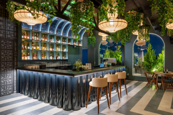 Bar counter interior photography at BTS Pub Coimbatore