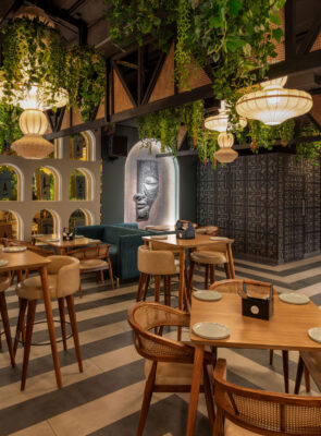 Garden seating area photography at BTS Pub Coimbatore