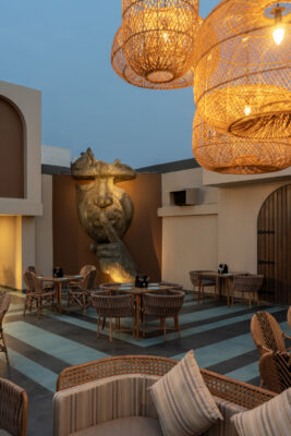 Outdoor terrace interior photography at BTS Pub Coimbatore