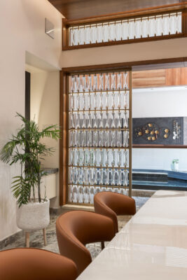 Dining area interior photography at luxury villa Dindigul