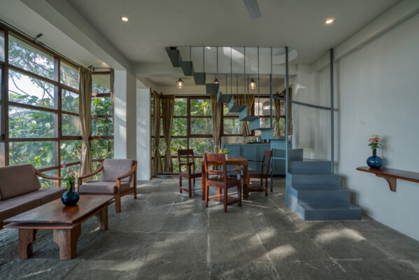 Open dining terrace with natural light — Mangohills Hotel, Yercaud