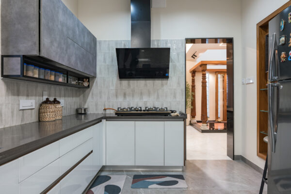 kitchen interior photography at Shri Kubera Vashini Pollachi